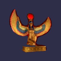 Goldene Statue der Isis Symbol Symbol, book of ra magic