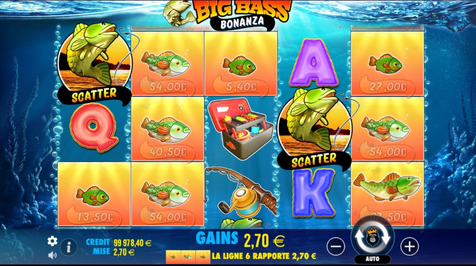 big bass bonanza tours gratuits